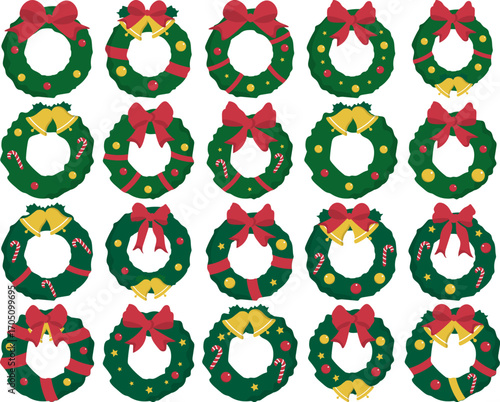 Christmas Green Wreath Decoration