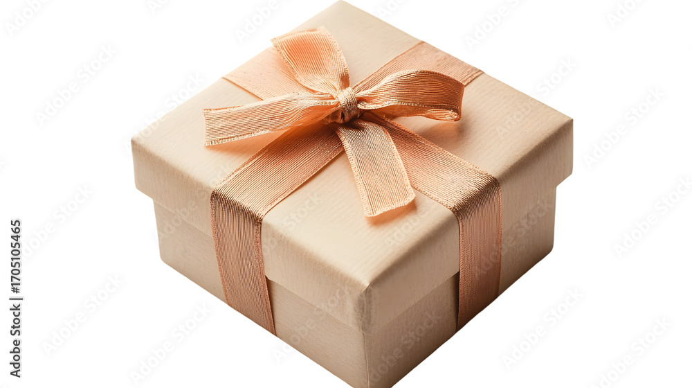 Fototapeta premium Gift box with ribbon isolated on a transparent background