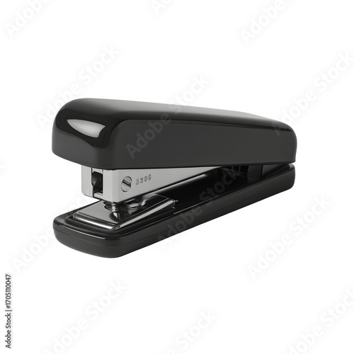 Black Stapler, isolated on transparent background