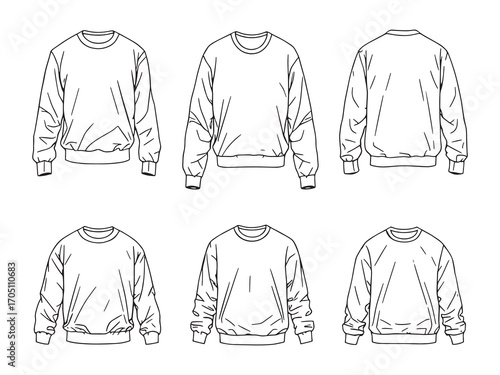 Sweatshirt warm versatile top for layering
