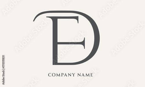DE, ED Alphabets Letters Logo Monogram (5000x3000 pixels, 300dpi)