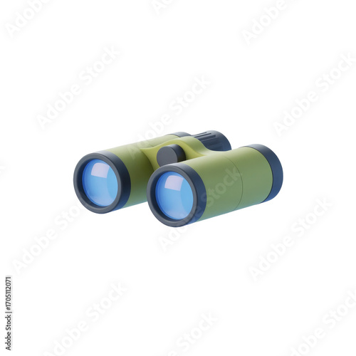 3d rendered illustration of binoculars isolated on transparent background