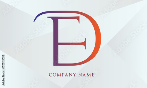 DE, ED Alphabets Letters Logo Monogram (5000x3000 pixels, 300dpi)
