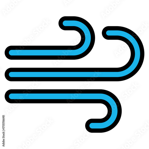 Wind  Icon Element For Design