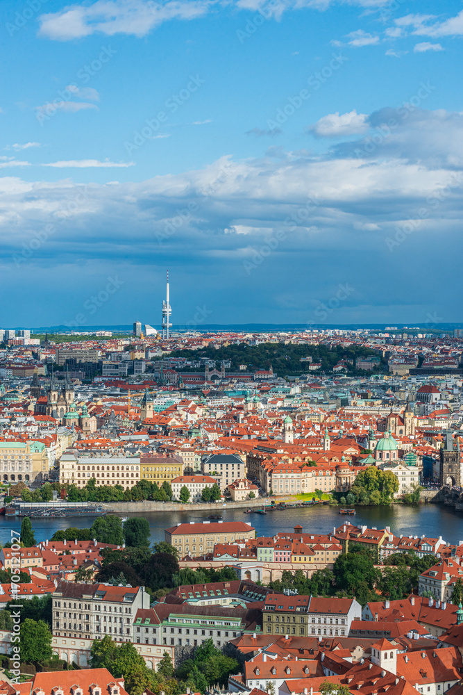 Obraz premium aerial view of the old town of Prague