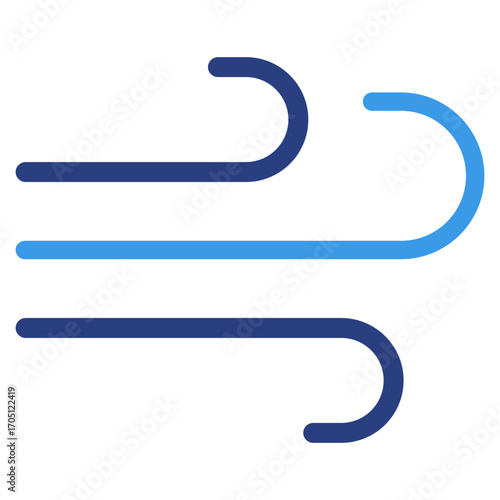 Wind  Icon Element For Design