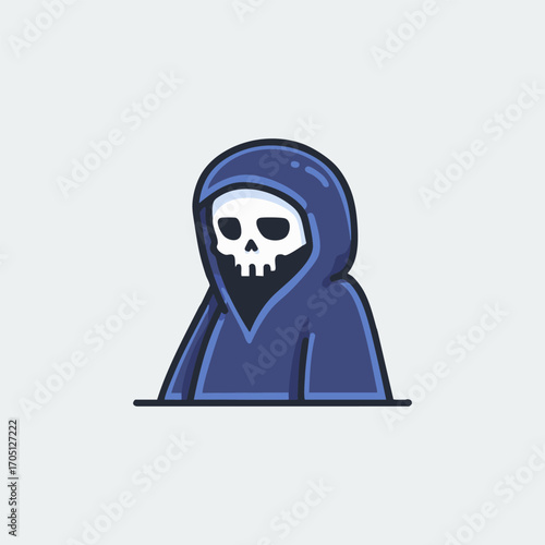Halloween Grim Reaper Cartoon Vector