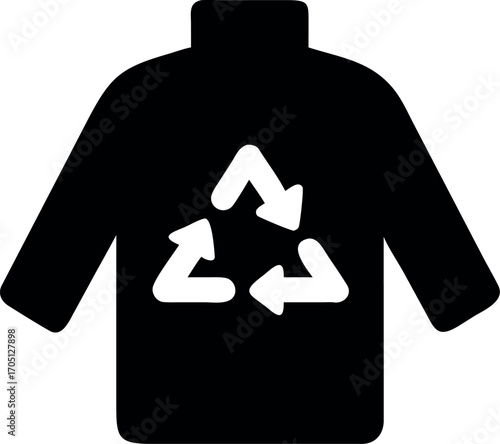 Vector art of recycled clothing