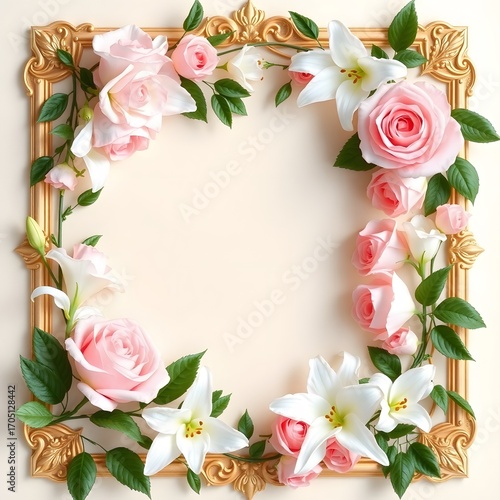 Wallpaper Mural Floral Typography Frame Torontodigital.ca