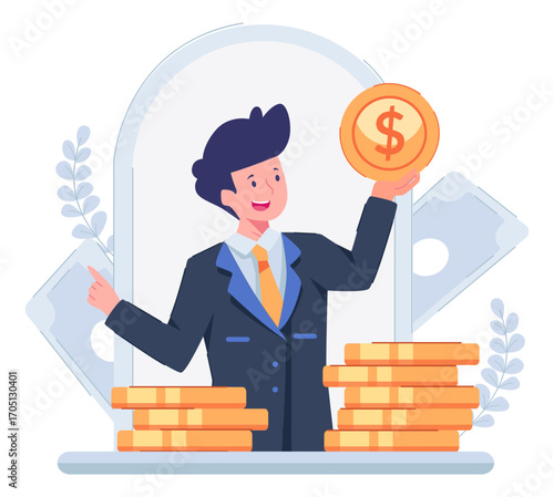 Business & Finance Illustration Pack – Loan, Fintech, Investment, and Modern Financial Concept
