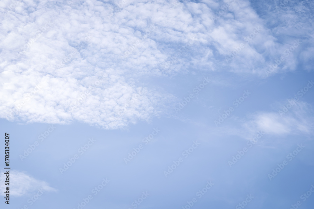 Fototapeta premium Sky cloudscape with blue sky and white clouds