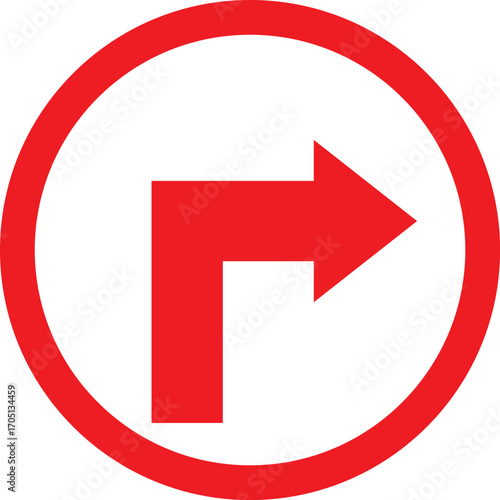 Free Download RightTurn Directive, ArrowGo Symbol, DriveRight Icon, RouteFlow Design - GFXLoad