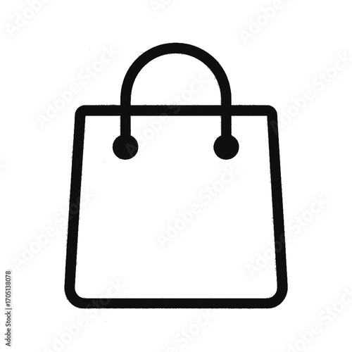 vector illustration of a shopping bag. thematic icons