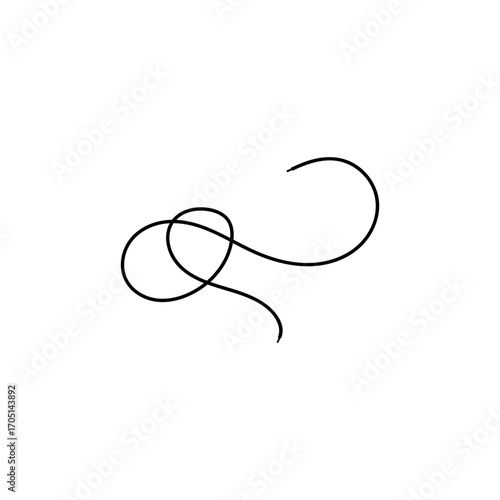 black shoelace hook with modern design