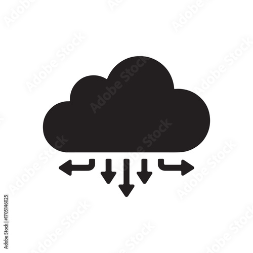 Cloud Data Distribution Symbolizing Efficient Content Delivery Network Architecture and Global Data Center Connectivity for Modern Cloud Infrastructure