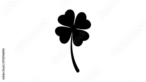 Four leaf clover with transparent background