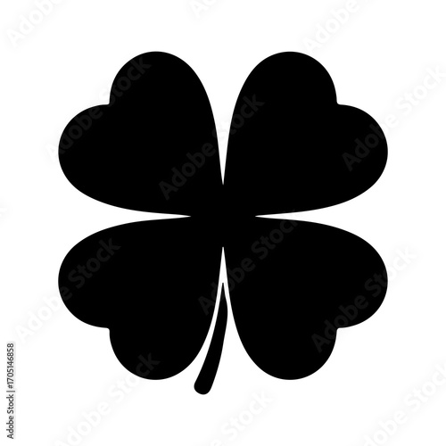 Four leaf clover with transparent background