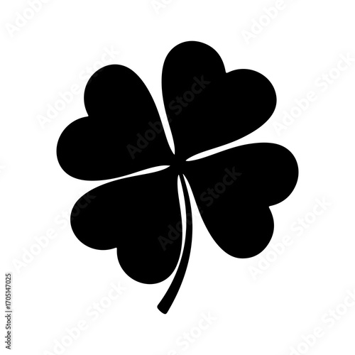Four leaf clover with transparent background