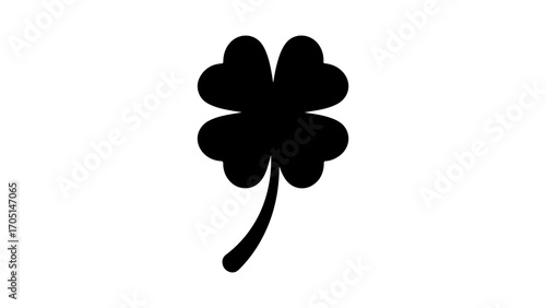 Four leaf clover with transparent background