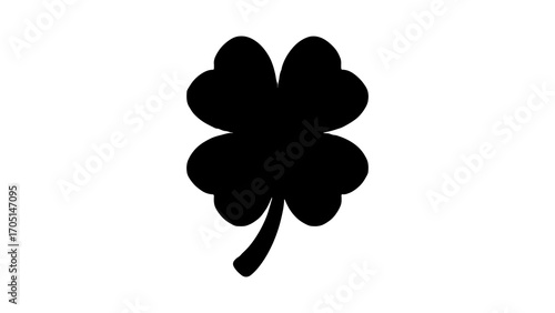 Four leaf clover with transparent background