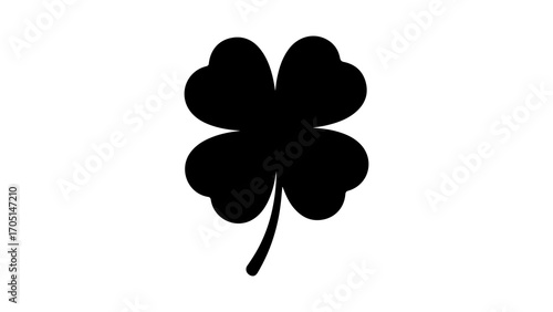 Four leaf clover with transparent background