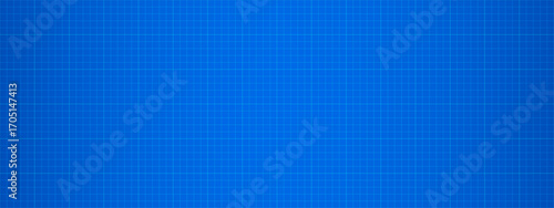 Blueprint mat background, engineering graph paper for science or technology designs