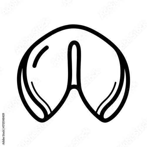 Goggles outline with transparent background