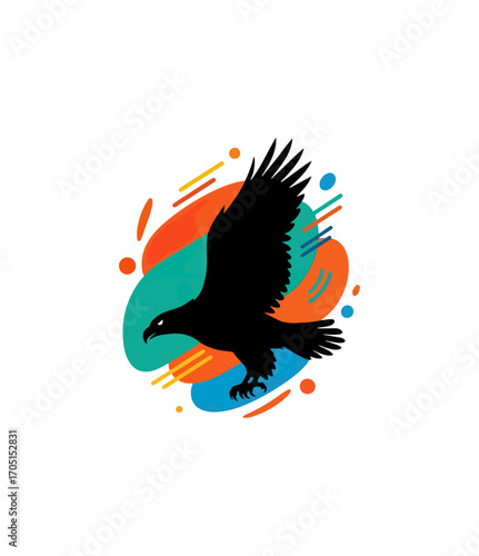 Abstract eagle design