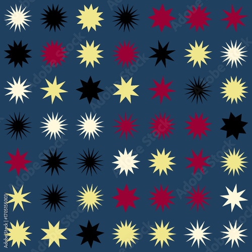 allover geometrical star designs high quality vectors
