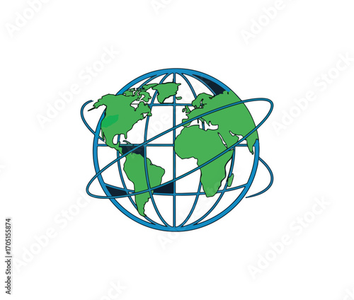 Global earth icon