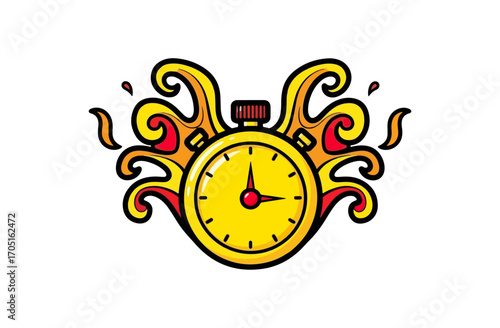 Colorful stopwatch design