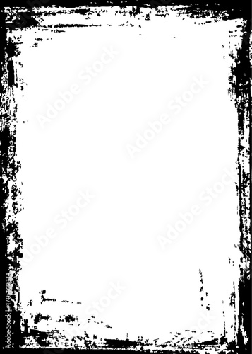 グランジ、テクスチャ、フレーム、縦向き
