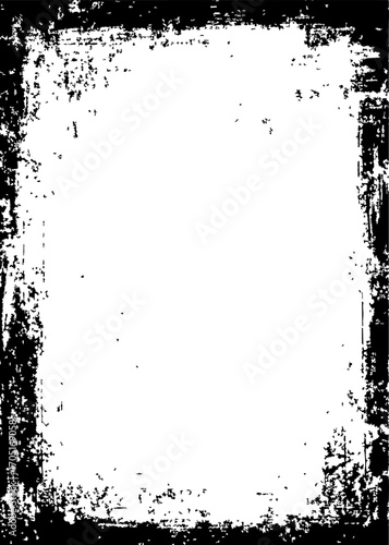 グランジ、テクスチャ、フレーム、縦向き
