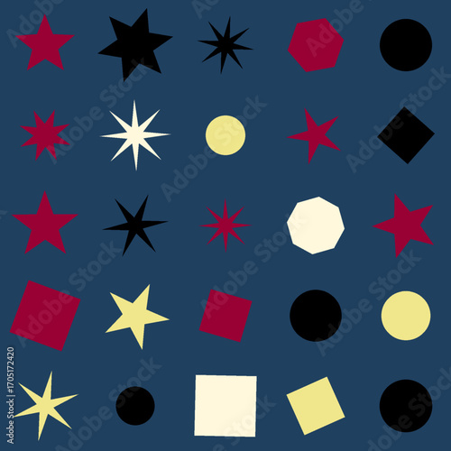 allover geometrical star designs high quality vectors