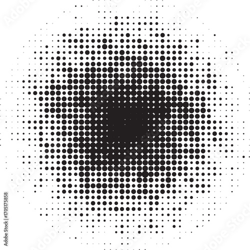 Geometric dot pattern design with various color options isolated on white background