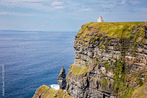 Spectacular Cliffs of Moher are sea cliffs located at the southwestern edge of the Burren region in County Clare, Ireland. Wild Atlantic way