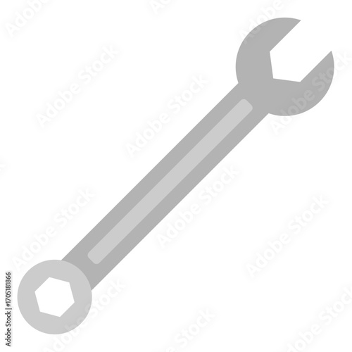 Wrench vector illustration, tool for repair and construction