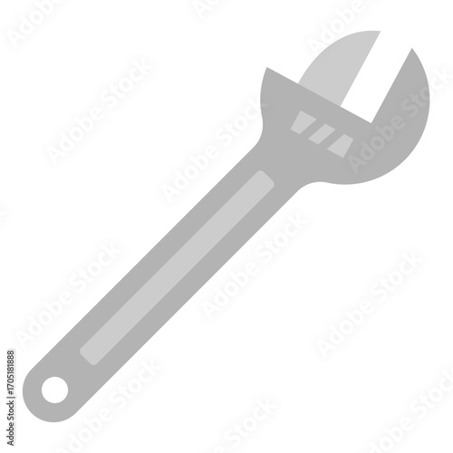 Adjustable Wrench Tool Illustration