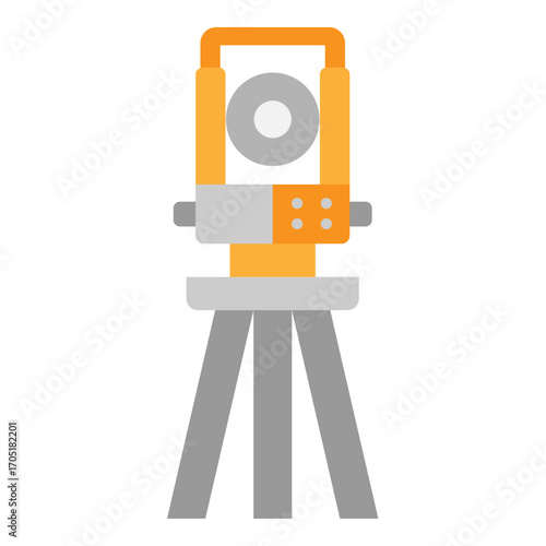 Total Station Surveying Instrument on Tripod