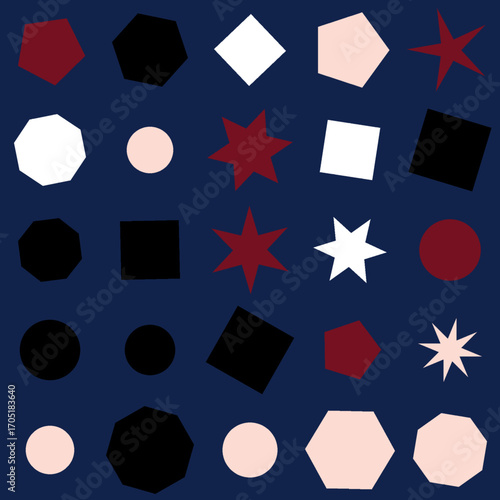allover geometrical star designs high quality vectors