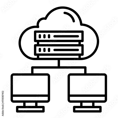 Cloud  Icon Element For Design	