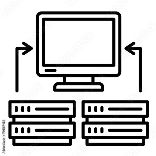 Computer  Icon Element For Design	
