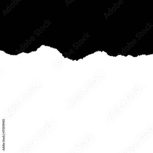 black torn paper overlay