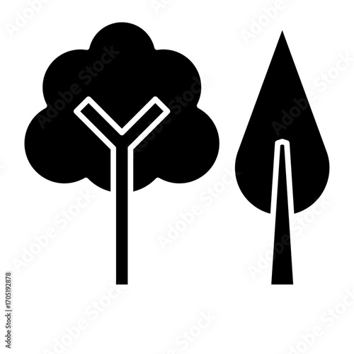 Parks and green place icon