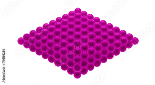 Pink sphere pattern diamond shape texture.