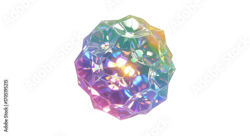 Rainbow Crystal Ball Gemstone Light Orb.