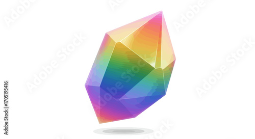 Rainbow Crystal Gemstone Prismatic Jewel.