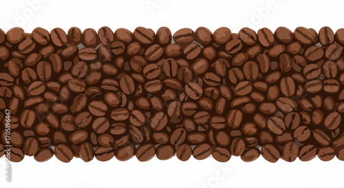 Roasted coffee beans background texture.