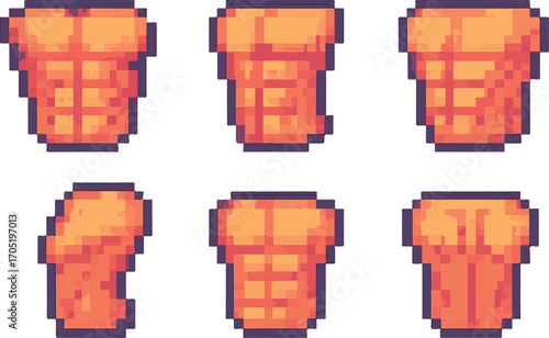 abs pixel art, eps 10 illustration
