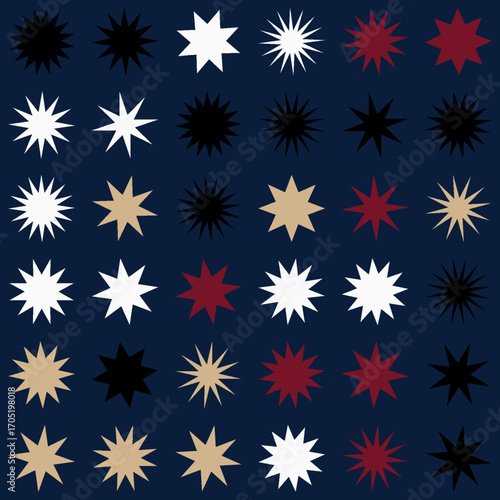 allover geometrical star designs high quality vectors